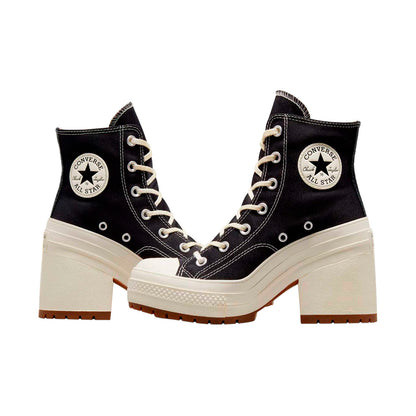 TENIS CONVERSE CHUCK TAYLOR 70 LUXE HEEL PARA DAMA COLOR NEGRO