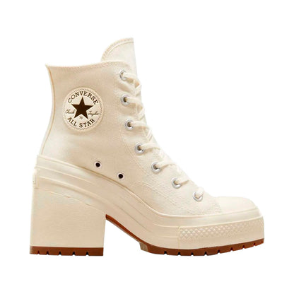 TENIS CONVERSE CHUCK TAYLOR 70 LUXE HEEL PARA DAMA COLOR BEIGE