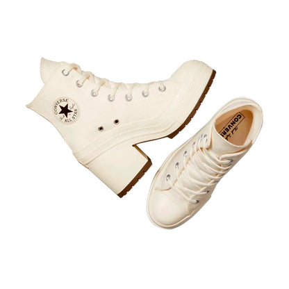 TENIS CONVERSE CHUCK TAYLOR 70 LUXE HEEL PARA DAMA COLOR BEIGE