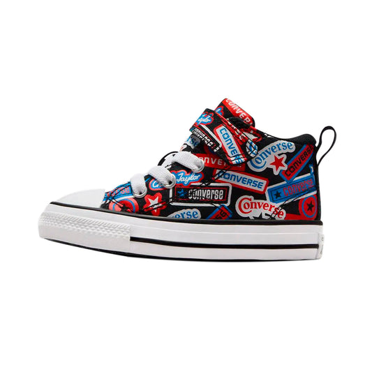 TENIS CONVERSE CHUCK TAYLOR MALDEN INFANTIL COLOR NEGRO AZUL ROJO