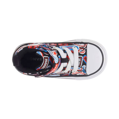 TENIS CONVERSE CHUCK TAYLOR MALDEN INFANTIL COLOR NEGRO AZUL ROJO
