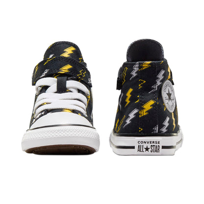 TENIS CONVERSE CHUCK TAYLOR ALL STAR 1V HI INFANTIL COLOR NEGRO AMARILLO