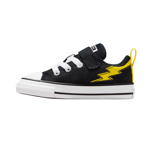 TENIS CONVERSE CHUCK TAYLOR MALDEN STREET INFANTIL COLOR NEGRO AMARILLO