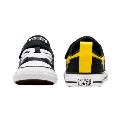 TENIS CONVERSE CHUCK TAYLOR MALDEN STREET INFANTIL COLOR NEGRO AMARILLO