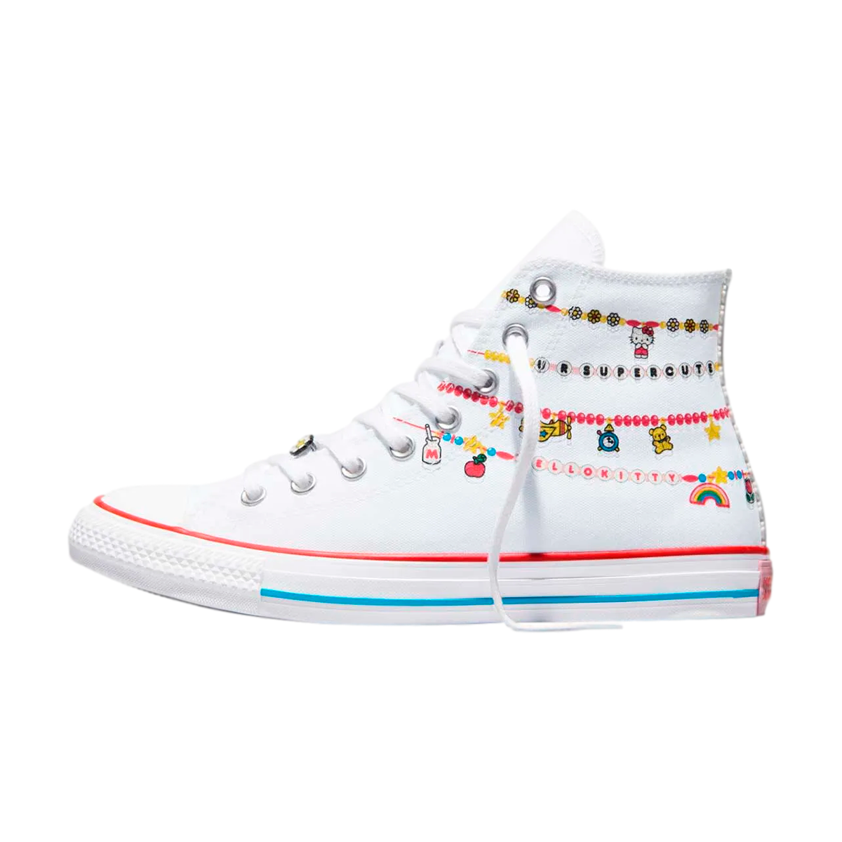 TENIS CONVERSE KITTY & FRIENDS CTAS PARA DAMA COLOR BLANCO