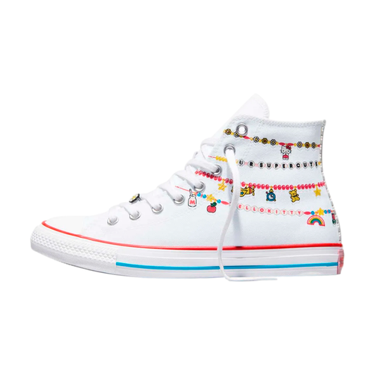 TENIS CONVERSE KITTY & FRIENDS CTAS PARA DAMA COLOR BLANCO
