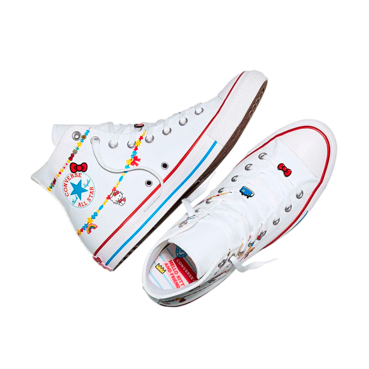 TENIS CONVERSE KITTY & FRIENDS CTAS PARA DAMA COLOR BLANCO