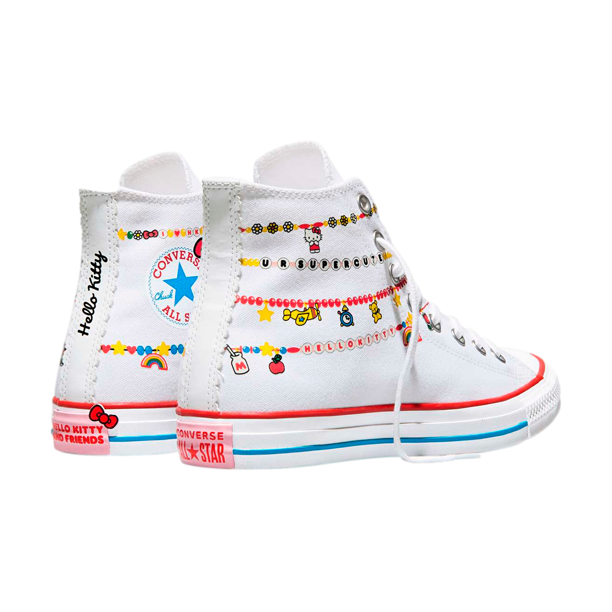 TENIS CONVERSE KITTY & FRIENDS CTAS PARA DAMA COLOR BLANCO