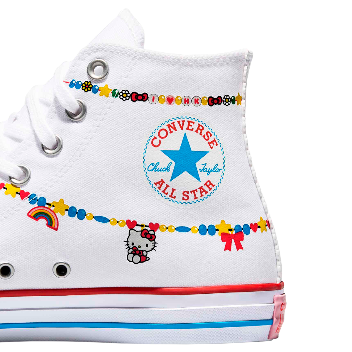 TENIS CONVERSE KITTY & FRIENDS CTAS PARA DAMA COLOR BLANCO