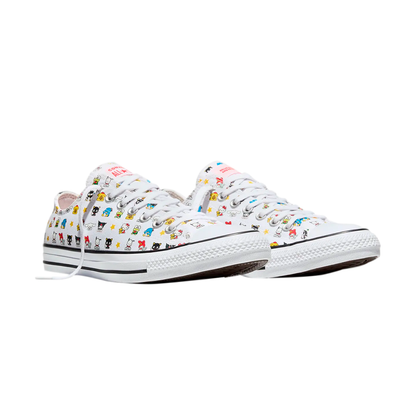 TENIS CONVERSE KITTY & FRIENDS CTAS PARA DAMA COLOR BLANCO