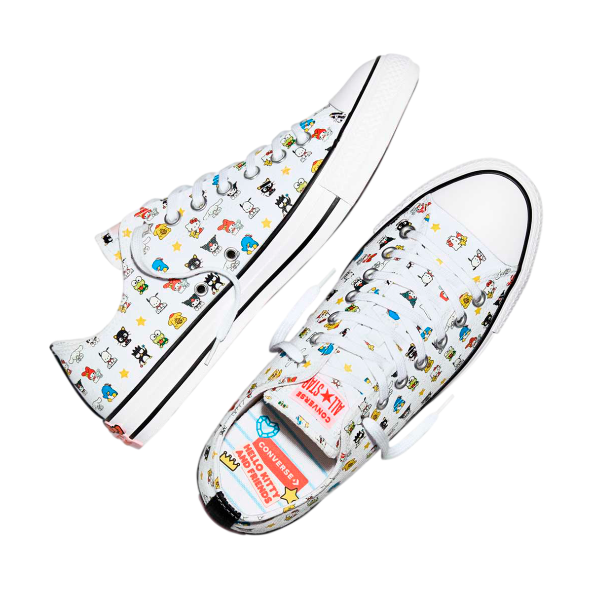 TENIS CONVERSE KITTY & FRIENDS CTAS PARA DAMA COLOR BLANCO