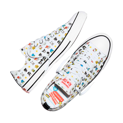 TENIS CONVERSE KITTY & FRIENDS CTAS PARA DAMA COLOR BLANCO