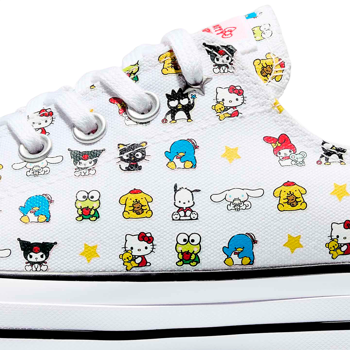 TENIS CONVERSE KITTY & FRIENDS CTAS PARA DAMA COLOR BLANCO
