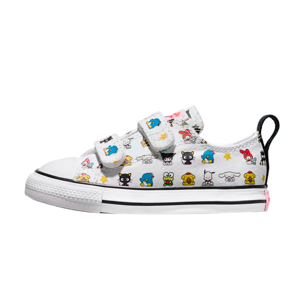 TENIS CONVERSE X KITTY & FRIENDS CTAS PARA INFANTIL COLOR BLANCO
