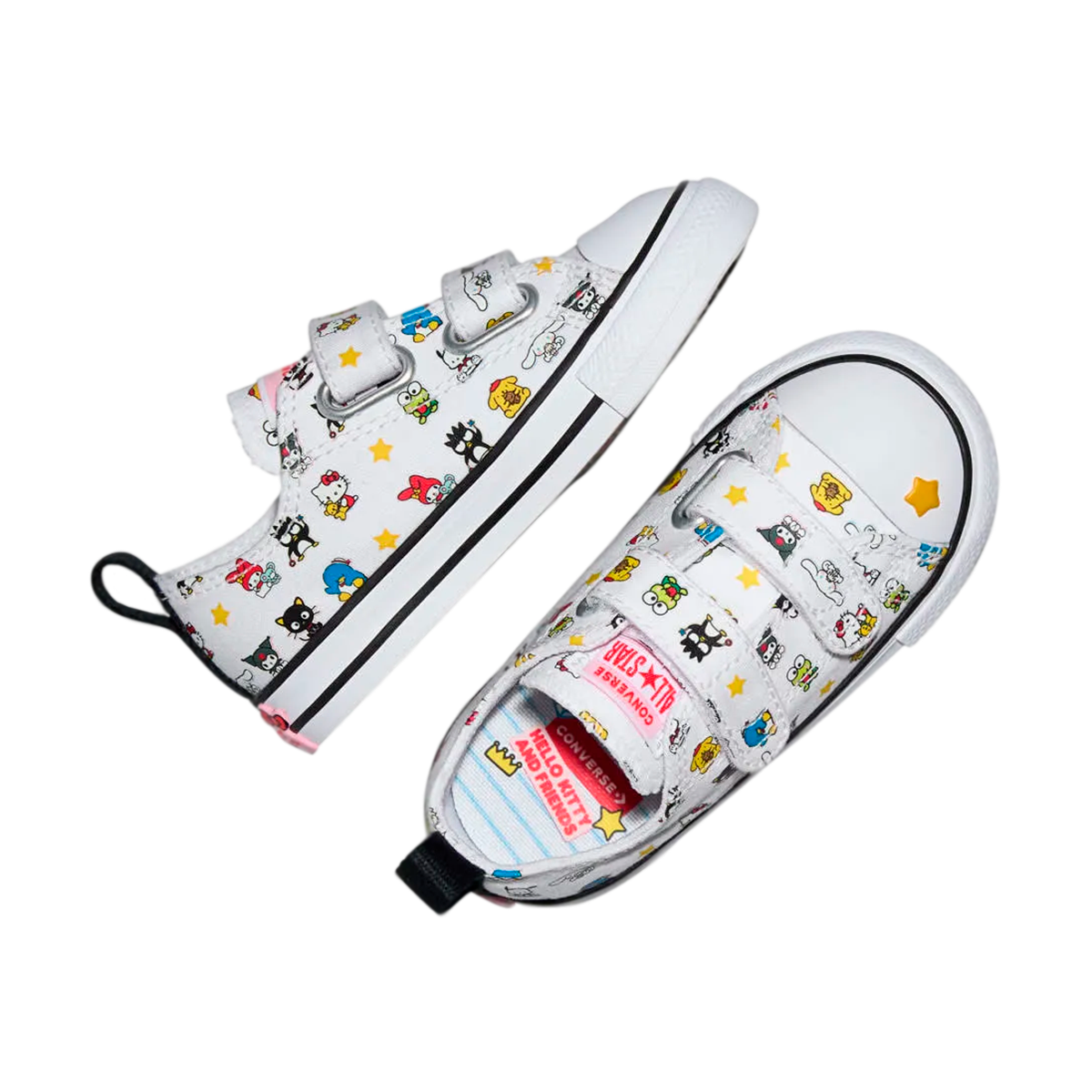 TENIS CONVERSE X KITTY & FRIENDS CTAS PARA INFANTIL COLOR BLANCO