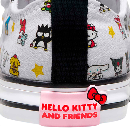 TENIS CONVERSE X KITTY & FRIENDS CTAS PARA INFANTIL COLOR BLANCO