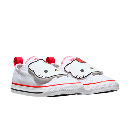 TENIS CONVERSE X KITTY & FRIENDS  CTAS INFANTIL COLOR BLANCO