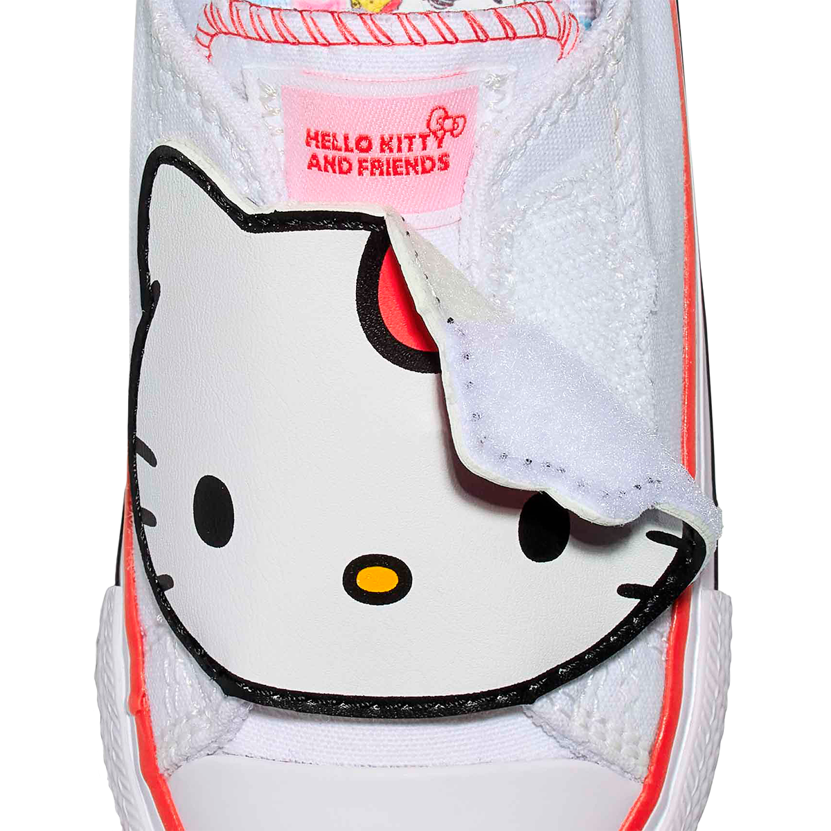 TENIS CONVERSE X KITTY & FRIENDS  CTAS INFANTIL COLOR BLANCO