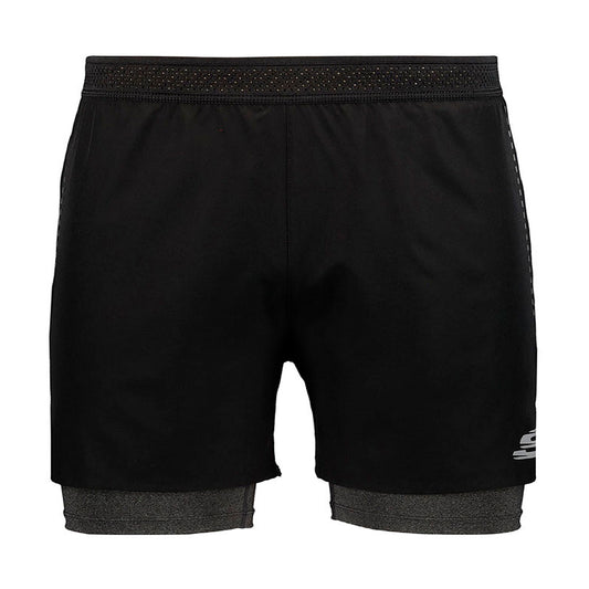 SHORT SKECHERS PARA CABALLERO COLOR NEGRO GRIS