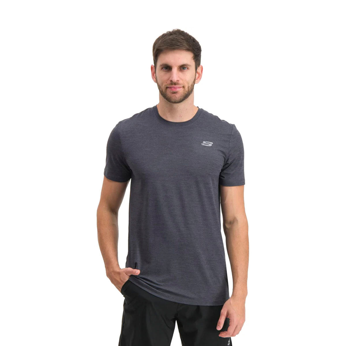 PLAYERA SKECHERS SPORT TRAINING PARA CABALLERO COLOR NEGRO