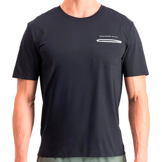 PLAYERA SKECHERS SPORT PARA CABALLERO COLOR NEGRO
