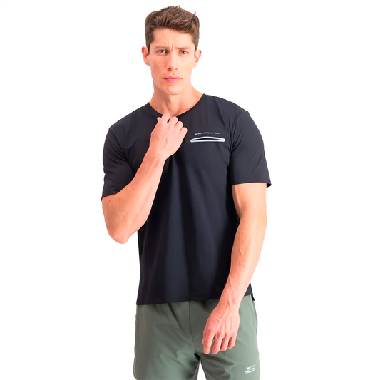 PLAYERA SKECHERS SPORT PARA CABALLERO COLOR NEGRO