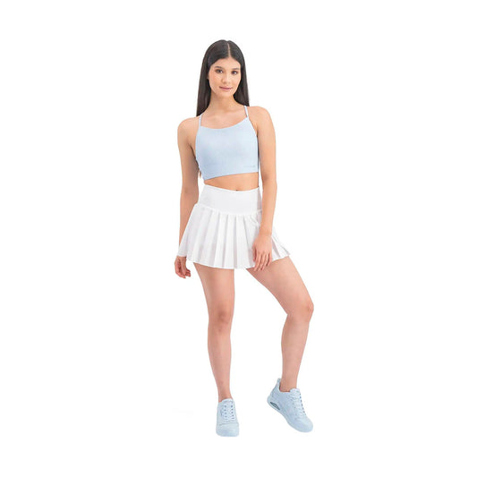 FALDA SKECHERS STREET PARA DAMA COLOR BLANCO