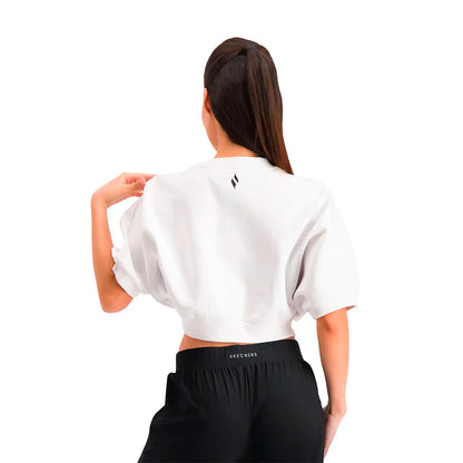 PLAYERA SKECHERS MC PARA DAMA COLOR BLANCO