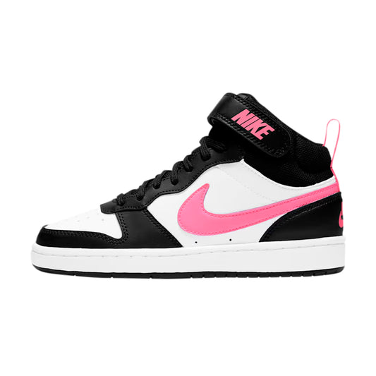 TENIS NIKE COURT BOROUGH MID 2 JUVENIL COLOR BLANCO NEGRO FIUSHA