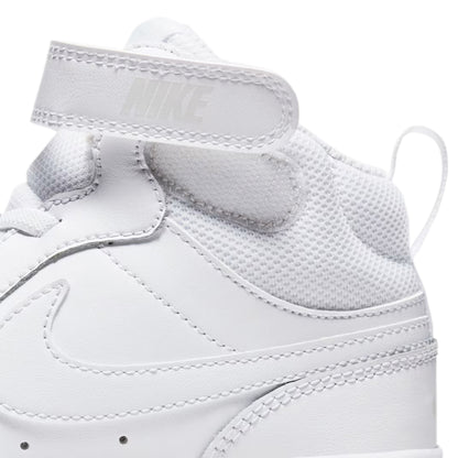 TENIS NIKE COURT BOROUGH MID PARA NIÑO COLOR BLANCO