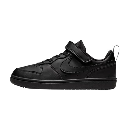 TENIS NIKE COURT BOROUGH PARA NIÑO COLOR NEGRO MONOCROMO