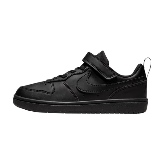 TENIS NIKE COURT BOROUGH PARA NIÑO COLOR NEGRO MONOCROMO