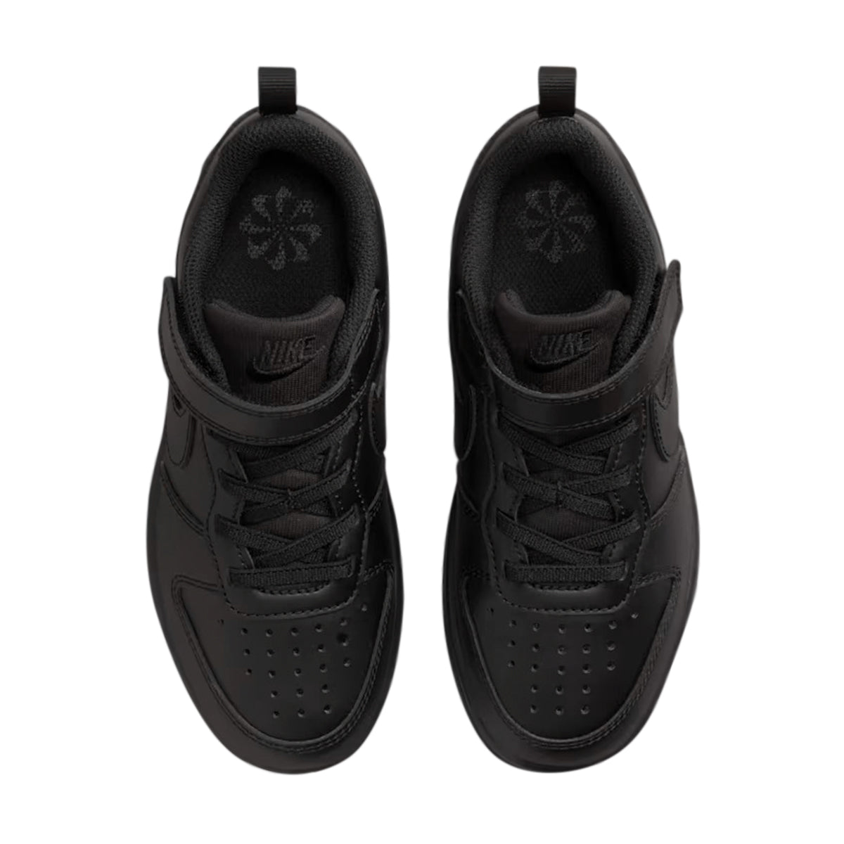 TENIS NIKE COURT BOROUGH PARA NIÑO COLOR NEGRO MONOCROMO