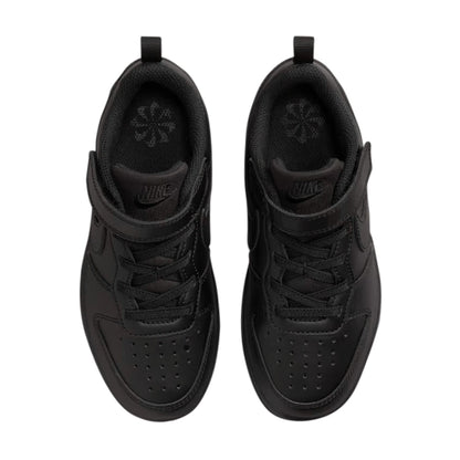 TENIS NIKE COURT BOROUGH PARA NIÑO COLOR NEGRO MONOCROMO