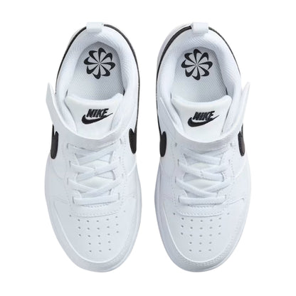 TENIS NIKE COURT COTOUGH PARA NIÑO COLOR BLANCO NEGRO