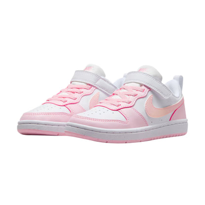 TENIS NIKE COURT BOROUGH PARA NIÑA COLOR BLANCO ROSA