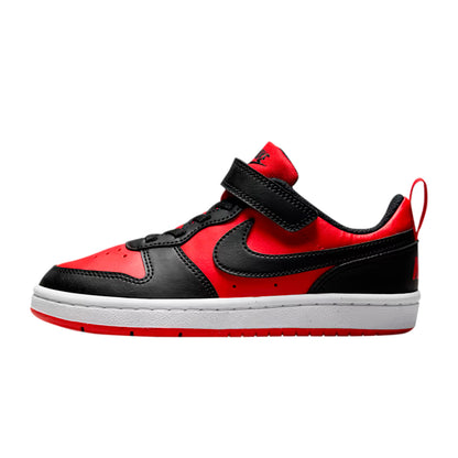 TENIS NIKE COURT BOROUGH PARA NIÑO COLOR NEGRO ROJO
