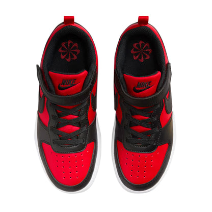 TENIS NIKE COURT BOROUGH PARA NIÑO COLOR NEGRO ROJO