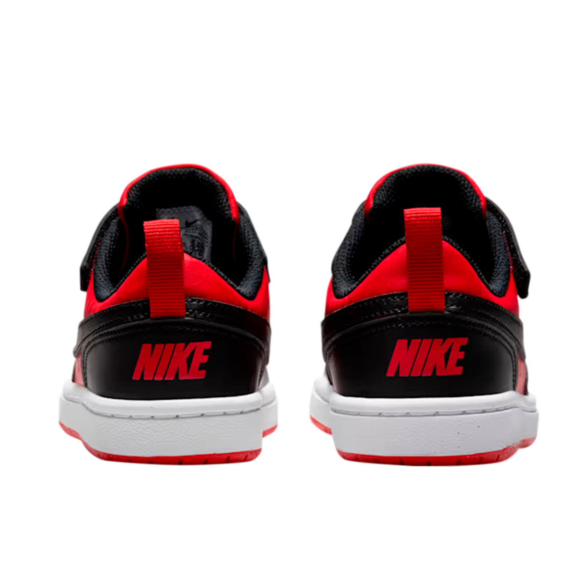 TENIS NIKE COURT BOROUGH PARA NIÑO COLOR NEGRO ROJO