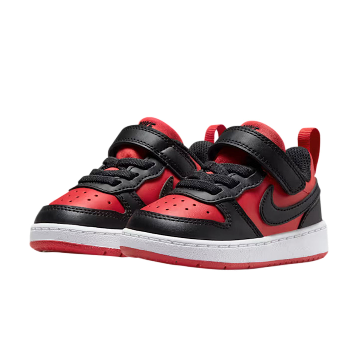 TENIS NIKE COURT BOROUGH INFANTIL COLOR NEGRO ROJO
