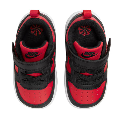TENIS NIKE COURT BOROUGH INFANTIL COLOR NEGRO ROJO