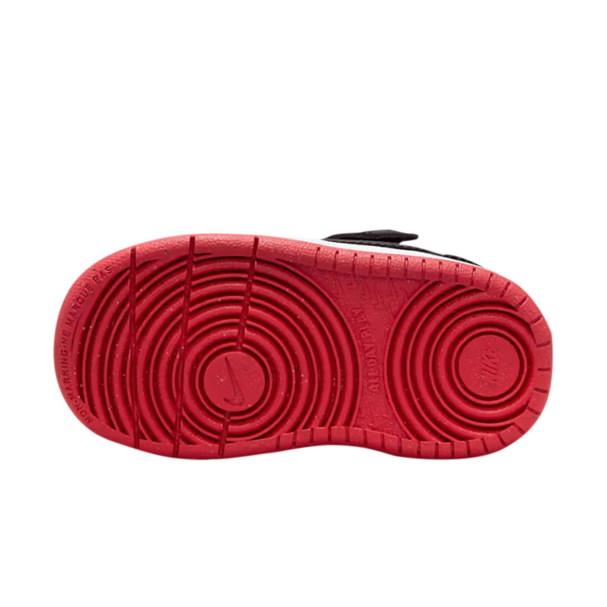 TENIS NIKE COURT BOROUGH INFANTIL COLOR NEGRO ROJO