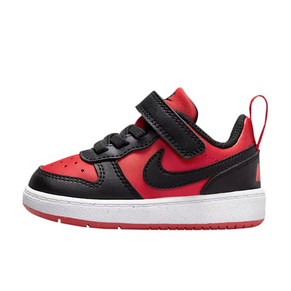 TENIS NIKE COURT BOROUGH INFANTIL COLOR NEGRO ROJO