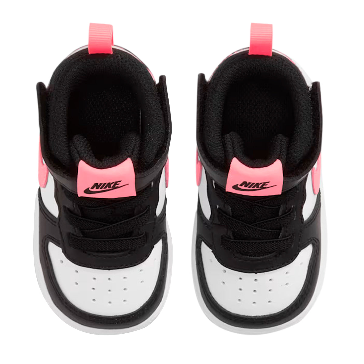 TENIS NIKE COURT BOROUGH MID INFANTIL COLOR BLANCO NEGRO ROSA