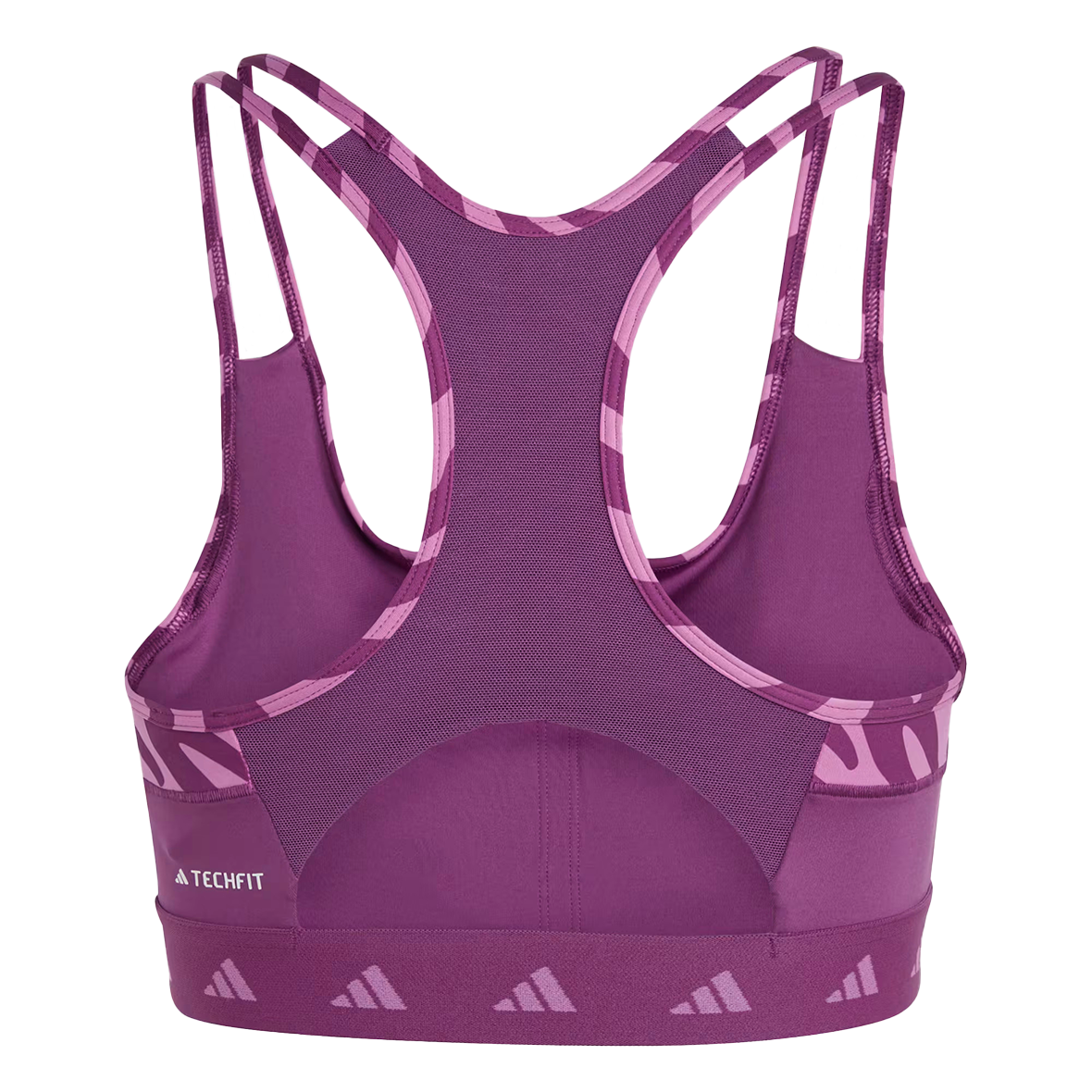 TOP DEPORTIVO ADIDAS TECHFIT ZEBRA PARA DAMA COLOR PURPURA