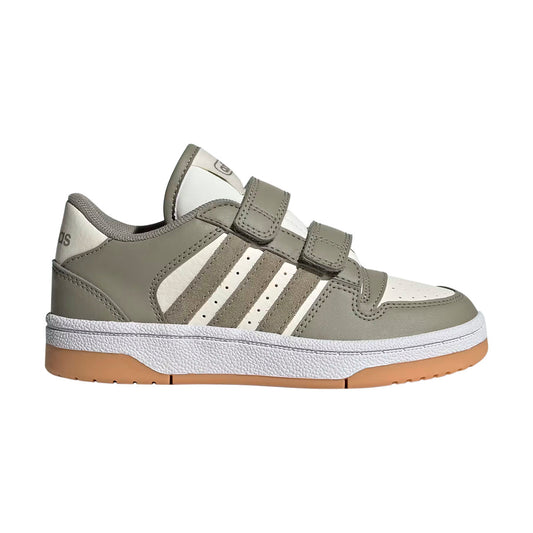 TENIS ADIDAS BREAK START PARA NIÑO COLOR BEIGE OLIVO