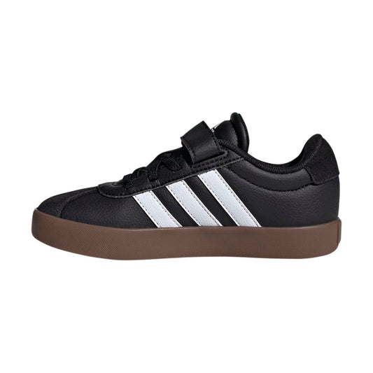TENIS ADIDAS VL COURT 3.0 PARA NIÑO COLOR NEGRO BLANCO