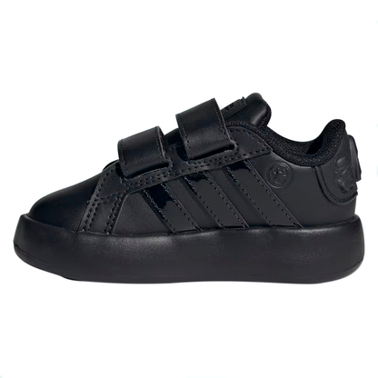 TENIS ADIDAS GRAND COURT INFANTIL COLOR NEGRO MONOCROMO