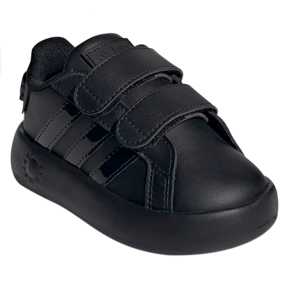 TENIS ADIDAS GRAND COURT INFANTIL COLOR NEGRO MONOCROMO