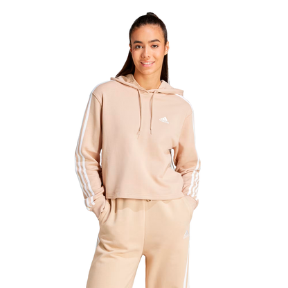 SUDADERA ADIDAS ESSENTIALS PARA DAMA COLOR BEIGE